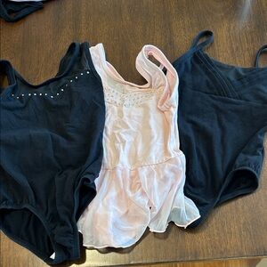 Black and Pink Dance Leotards